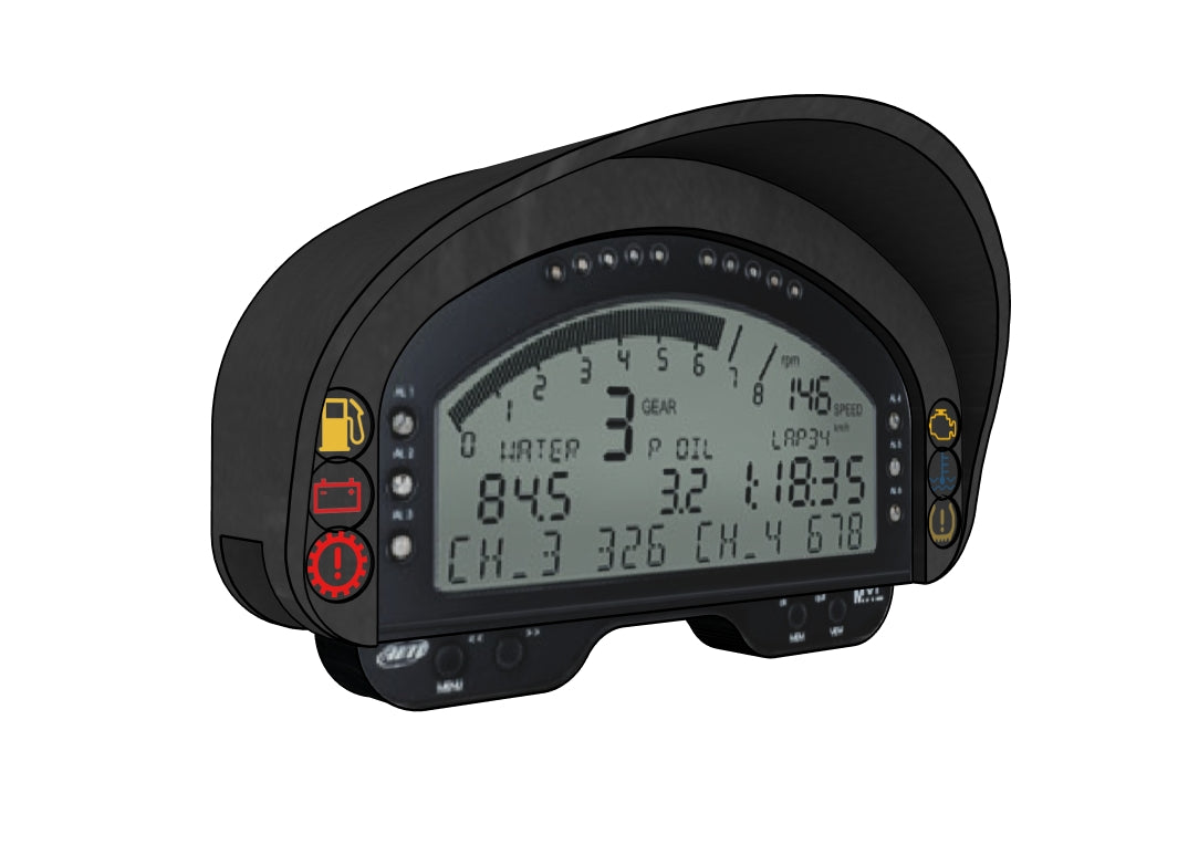 Gauge Hood for AiM MXL